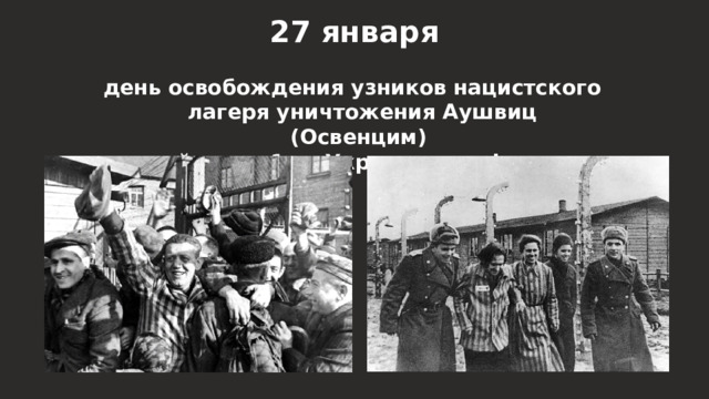 ВСЕРОССИЙСКАЯ АКЦИЯ ПАМЯТИ «80 ЛЕТ СО ДНЯ ОСВОБОЖДЕНИЯ ОСВЕНЦИМА»..